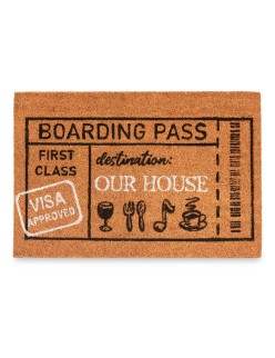 Felpudo Boarding Pass Natural 60 x 1 x 40 cm (12 Unidades)