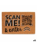 Felpudo Scan Me! Natural 60 x 1 x 40 cm (12 Unidades)