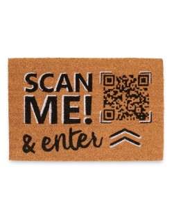 Paillasson Scan Me! Naturel 60 x 1 x 40 cm (12 Unités)