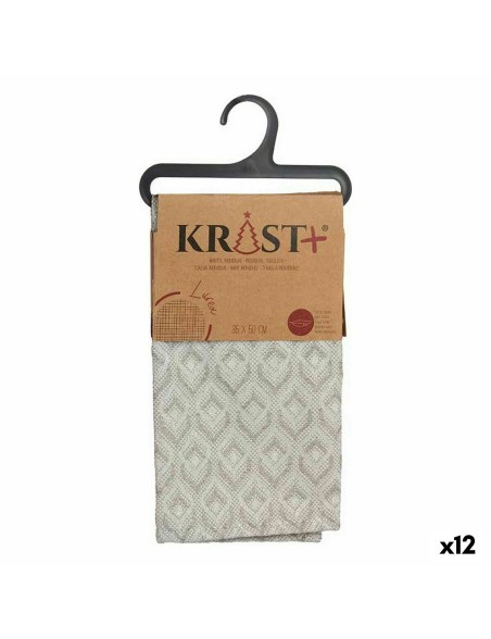 Set de table Losanges Argenté 50 x 35 cm (12 Unités)