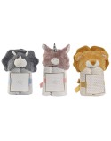 Manta Home ESPRIT Animales Poliéster 100 x 75 x 20 cm (3 Unidades)