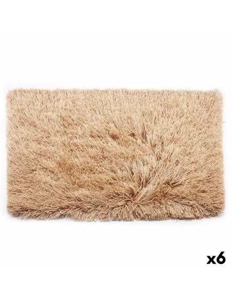 Teppich Beige Baumwolle Polyester 50 x 2 x 80 cm (6 Stück) Teppich Beige Baumwolle Polyester 50 x 2 x 80 cm (6 Stück)