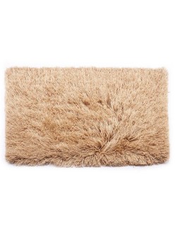 Alfombra Beige Algodón Poliéster 50 x 2 x 80 cm (6 Unidades)
