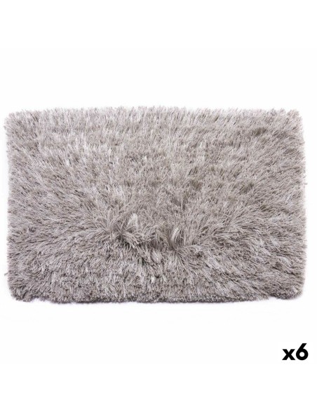 Alfombra Gris Algodón Poliéster 50 x 2 x 80 cm (6 Unidades) Alfombra Gris Algodón Poliéster 50 x 2 x 80 cm (6 Unidades)