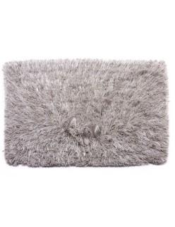 Alfombra Gris Algodón Poliéster 50 x 2 x 80 cm (6 Unidades)