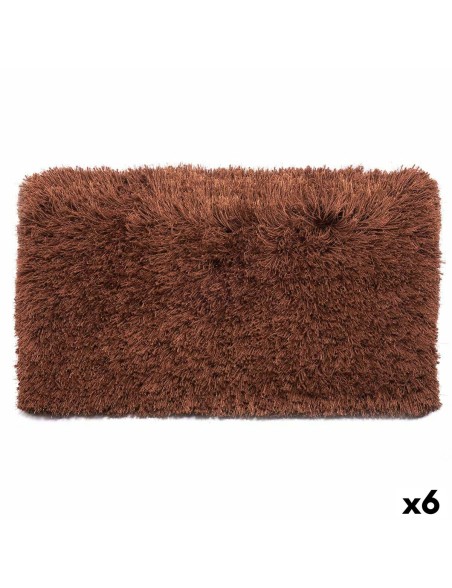 Teppich Braun Baumwolle Polyester 50 x 2 x 80 cm (6 Stück) Teppich Braun Baumwolle Polyester 50 x 2 x 80 cm (6 Stück)