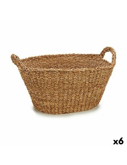 Cesto Con manici Marrone 50 L 60 x 31 x 43 cm (6 Unità)