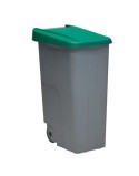 Cubo de Basura con Ruedas Denox 85 L Verde 58 x 41 x 76 cm