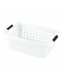 Cesto per i Panni Sporchi Con manici Bianco 50 L (6 Unità)