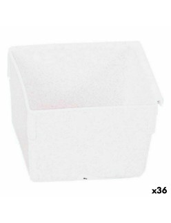 Caja Multiusos Modular Blanco 8 x 8 x 5,3 cm (36 Unidades)