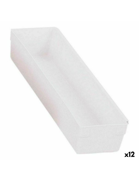 Scatola Multiuso Componibile Bianco 30,5 x 8 x 5,3 cm (12 Unità)