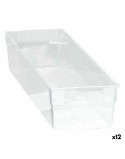 Caja Multiusos Modular Transparente 30,5 x 8 x 5,3 cm (12 Unidades)
