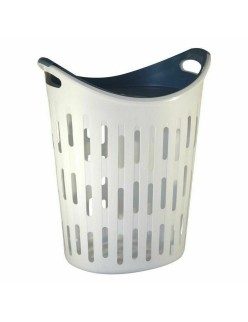 Cesto para la Ropa Sucia Blanco Bandeja 60 L (4 Unidades)