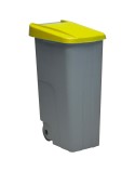 Caixote do Lixo com Rodas Denox 110 L Amarelo 58 x 41 x 89 cm