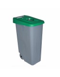 Cubo de Basura con Ruedas Denox 110 L Verde 58 x 41 x 89 cm