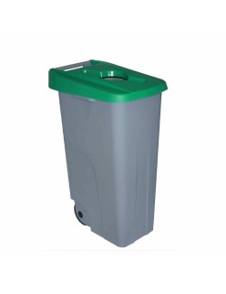 Cubo de Basura con Ruedas Denox 110 L Verde 58 x 41 x 89 cm