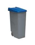 Poubelle à Roulettes Denox 85 L Bleu 58 x 41 x 76 cm
