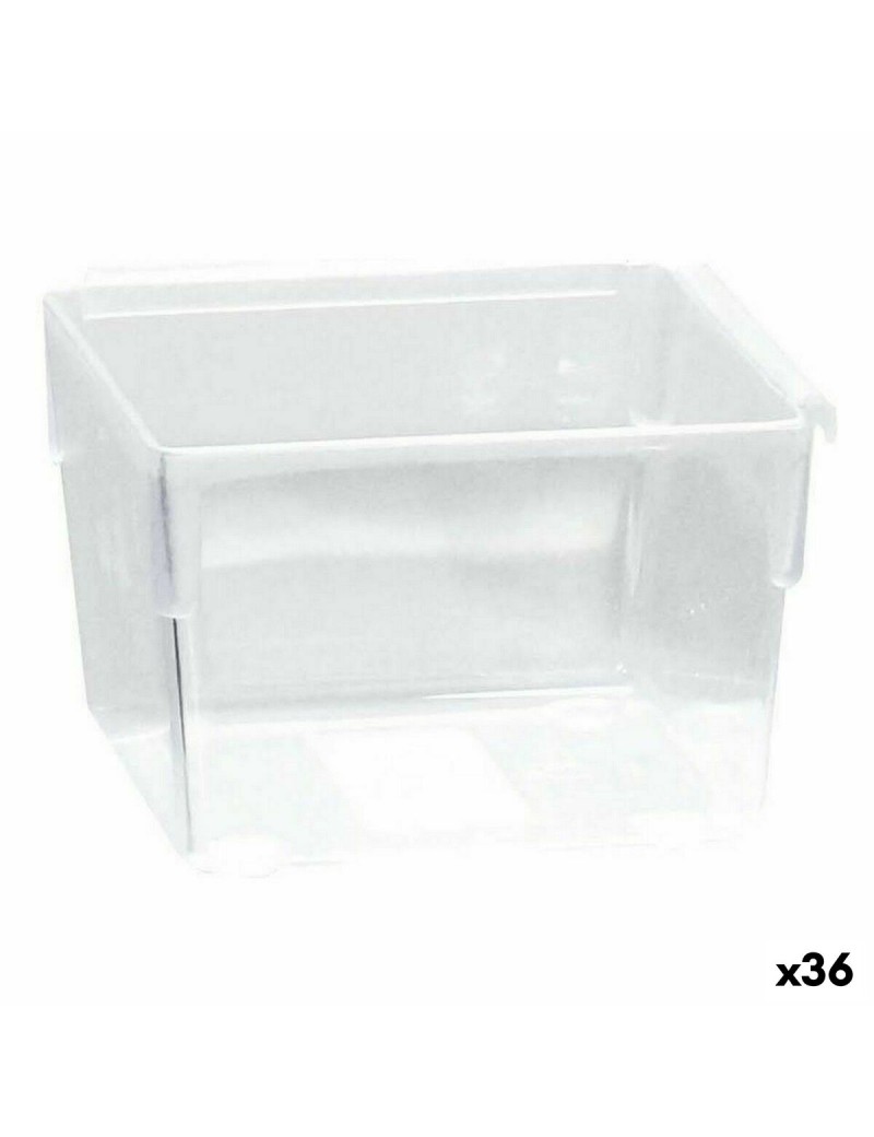 Scatola Multiuso Componibile Trasparente 8 x 8 x 5,3 cm (36 Unità)