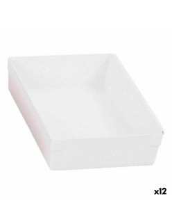 Multi-use Box Modular White 22,5 x 15,5 x 5,3 cm (12 Units)