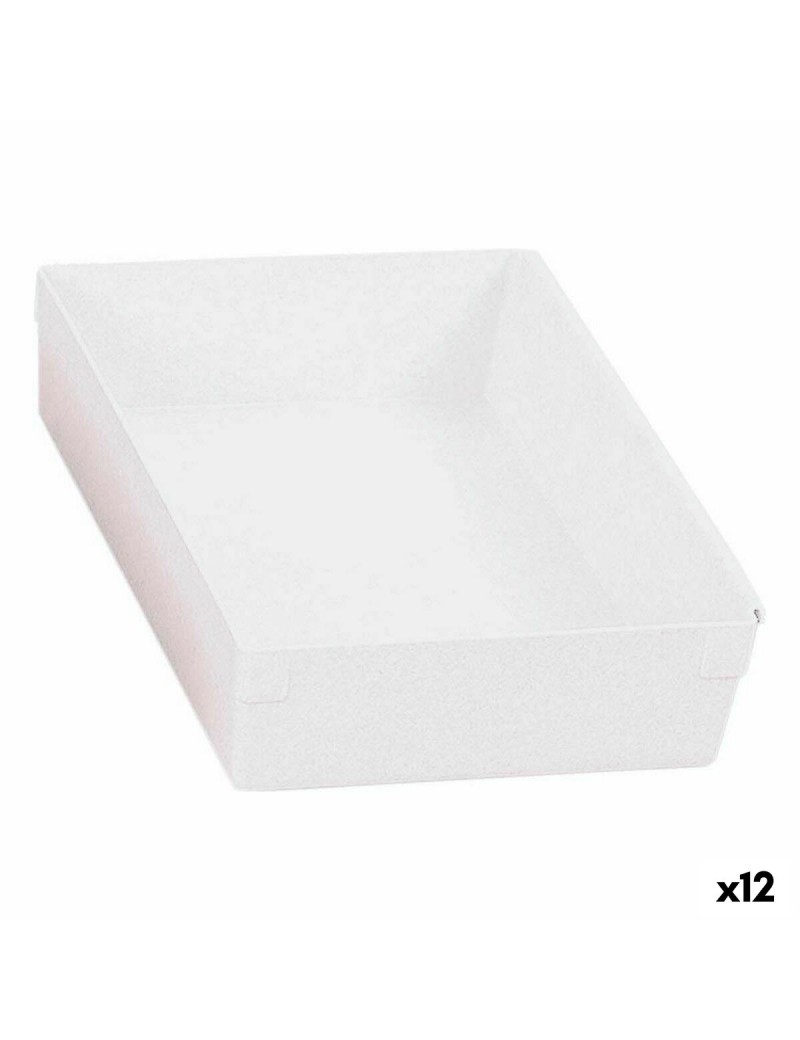 Multi-use Box Modular White 22,5 x 15,5 x 5,3 cm (12 Units)