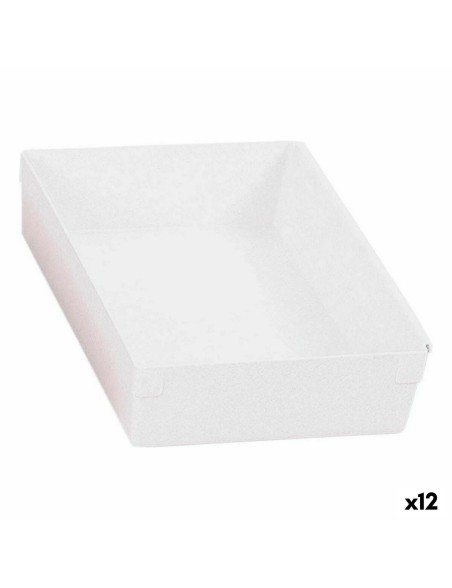 Multi-use Box Modular White 22,5 x 15,5 x 5,3 cm (12 Units)