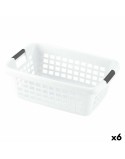 Laundry basket With handles White 70 L (6 Units)