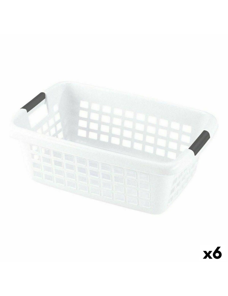 Laundry basket With handles White 70 L (6 Units)