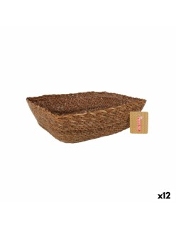 Cestino Multiuso Privilege   vimini Rettangolare 25 x 20 x 8 cm (12 Unità)