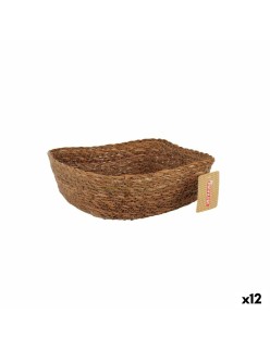 Multi-purpose basket Privilege   wicker Squared 22 x 22 x 8 cm (12 Units)