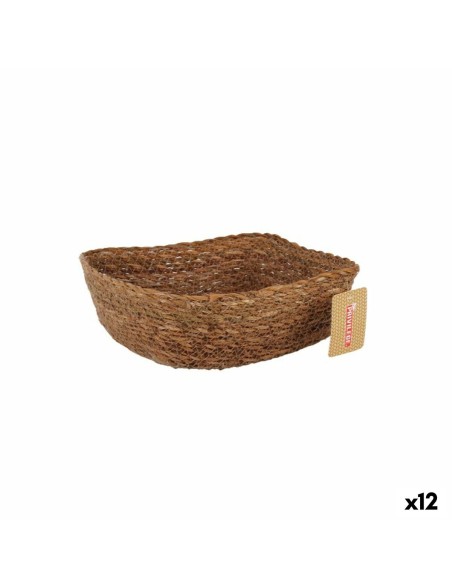Multi-purpose basket Privilege   wicker Squared 22 x 22 x 8 cm (12 Units)