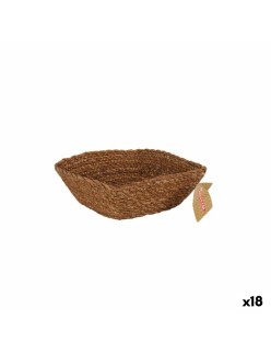 Cesta Multiusos Privilege   vime Quadrado 17 x 17 x 7 cm (18 Unidades)