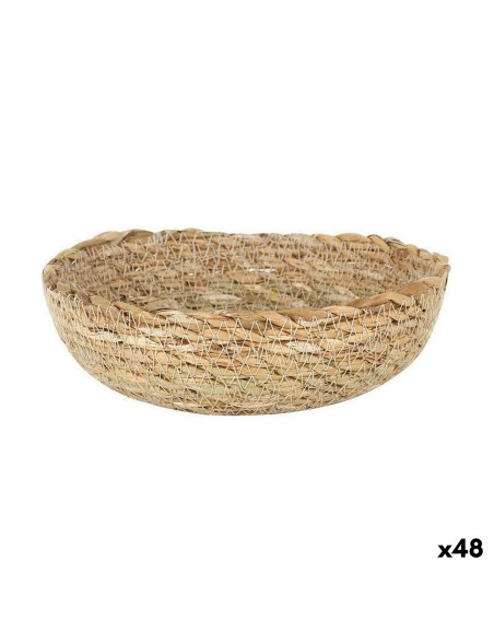 Multi-purpose basket Privilege Brown wicker 16 x 16 x 5,5 cm (48 Units)
