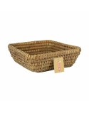 Multi-purpose basket Privilege Korne Brown wicker Squared 27 x 27 x 9 cm (12 Units)