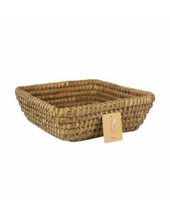 Multi-purpose basket Privilege Korne Brown wicker Squared 27 x 27 x 9 cm (12 Units)