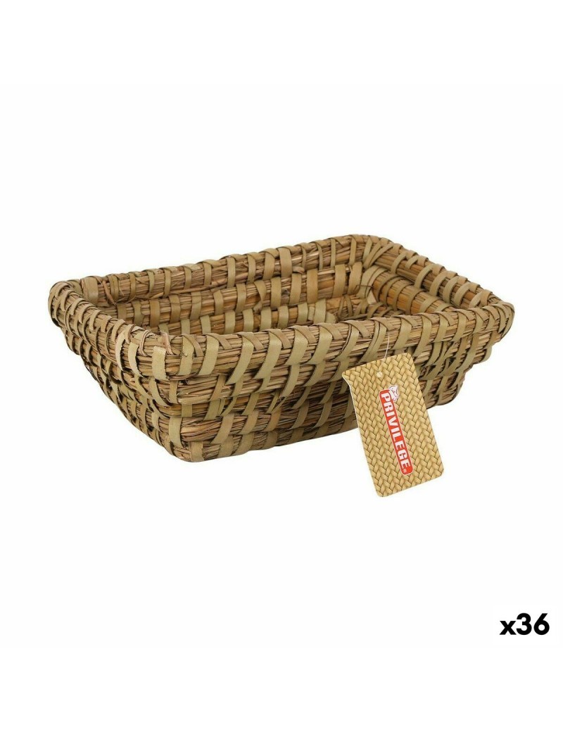 Cesta Multiusos Privilege Korne Castanho vime Retangular 20 x 15 x 7 cm (36 Unidades)