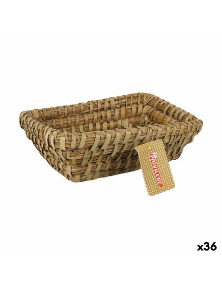Cesta Multiusos Privilege Korne Castanho vime Retangular 20 x 15 x 7 cm (36 Unidades)