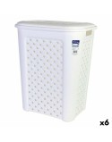 Panier à linge Arianna Tontarelli 8105408_112 50 L Blanc 44 x 35 x 55 cm (6 Unités)