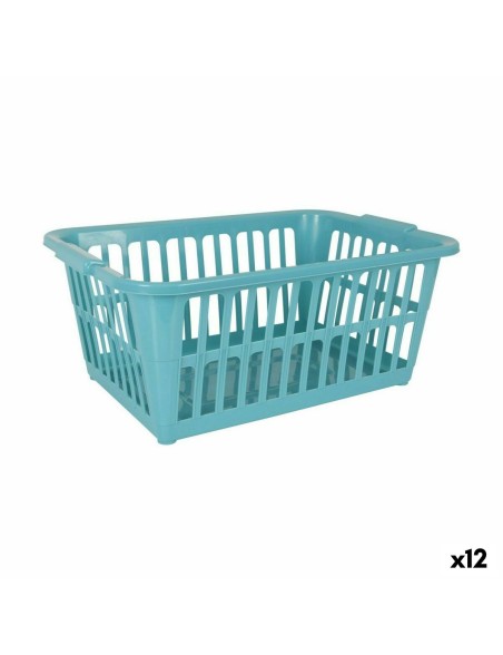 Panier à linge Tontarelli Classic Bleu 35 L 58 x 41 x 24 cm (12 Unités)