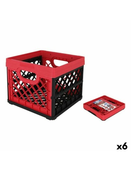Mehrzweckbox Tontarelli Rot karriert 33,5 x 33, x 27,9 cm (6 Stück)