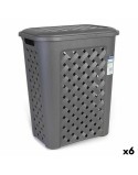Cesto per i Panni Sporchi Tontarelli Arianna 30 L Grafite 37,5 x 27,5 x 47 cm (6 Unità)
