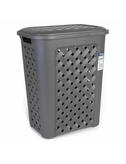 Cesto per i Panni Sporchi Tontarelli Arianna 30 L Grafite 37,5 x 27,5 x 47 cm (6 Unità)