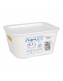 Storage Box with Lid Bella Anthracite 13,9 x 11,4 x 7,2 cm (12 Units) (14 x 11 x 7 cm)