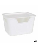 Storage Box with Lid Bella Anthracite 17,9 x 13,9 x 11,2 cm (12 Units) (18 x 14 x 11 cm)