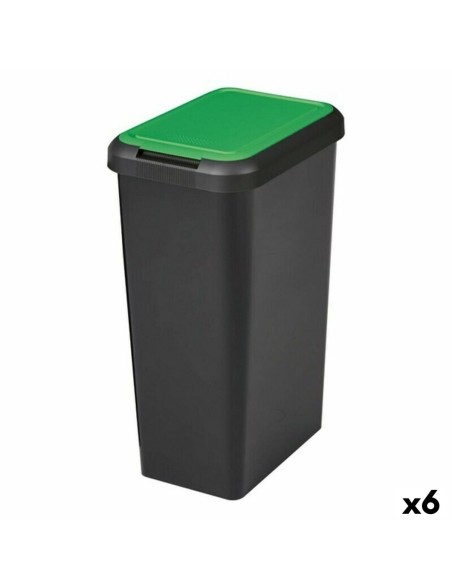 Recycling Waste Bin Tontarelli IN7309 (6 Units) (29,2 x 39,2 x 59,6 cm)