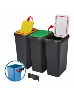Recycling Waste Bin Tontarelli IN7309 (6 Units) (29,2 x 39,2 x 59,6 cm)