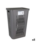 Laundry basket Inde Bella 60 L Graphite 40,5 x 33 x 59 cm (5 Units)