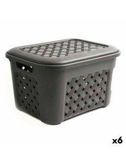 Cesto per i Panni Arianna Tontarelli 2112312 (43,5 x 33,5 x 26 cm) 23,6 L (6 Unità)