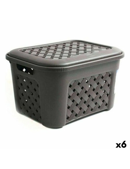 Cesto per i Panni Arianna Tontarelli 2112312 (43,5 x 33,5 x 26 cm) 23,6 L (6 Unità)