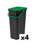 Secchio per Raccolta Differenziata Tontarelli Moda Verde 38 L (4 Unità)