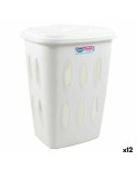 Cesto per i Panni Sporchi Tontarelli Laundry Con coperchio 45 L Bianco 41 x 33,2 x 54,5 cm (12 Unità)